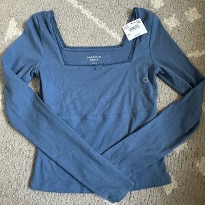American Eagle Outfitters Blue Women's Top